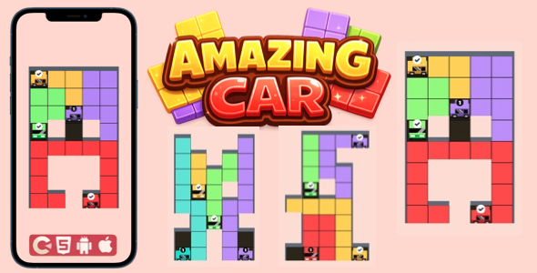 Amazing Car Numer - HTML5 Game, Construct 3