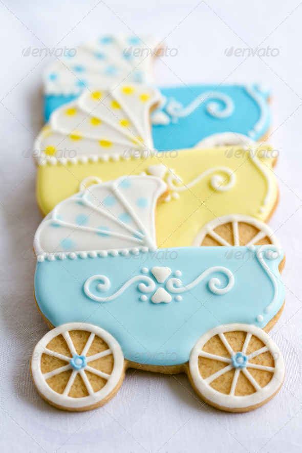Baby shower cookies - Stock Photo - Images