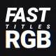 Fast RGB Titles (MoGRT) - VideoHive Item for Sale