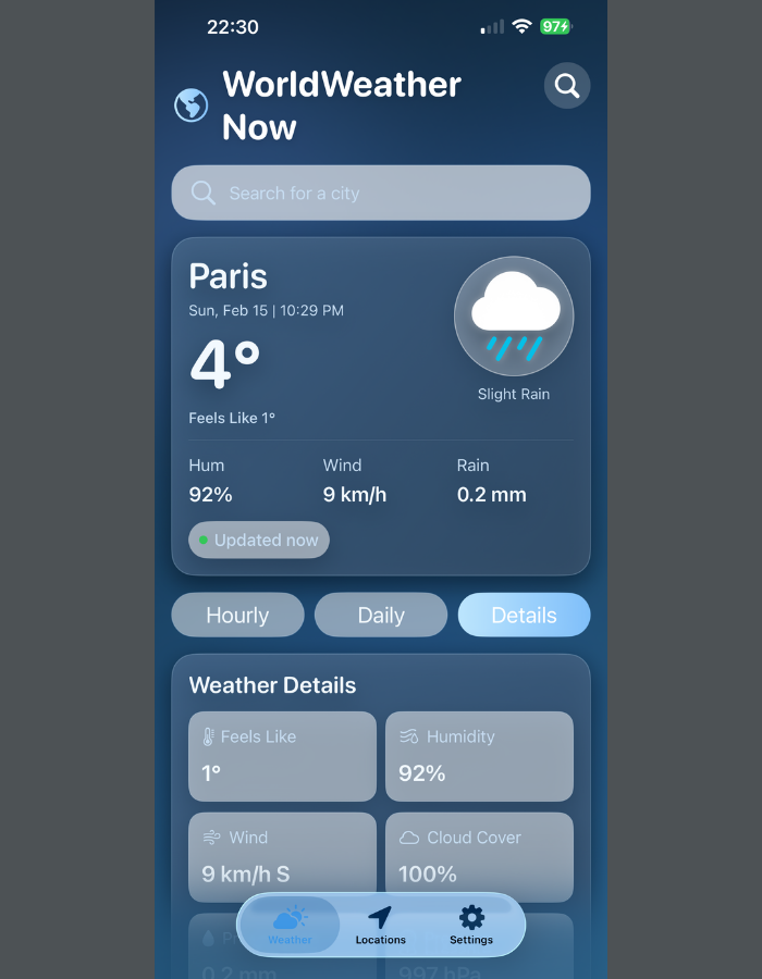 WorldWeather Now - Complete iOS Weather App with AdMob & In-App ...