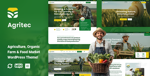 Agritec - Agriculture & Organic Farm WordPress Theme