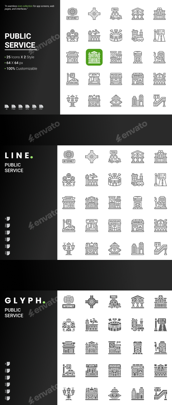 Public Service Icon Pack