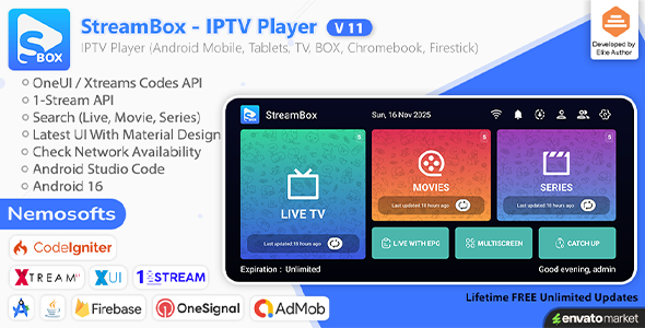 StreamBox - IPTV Player for Android