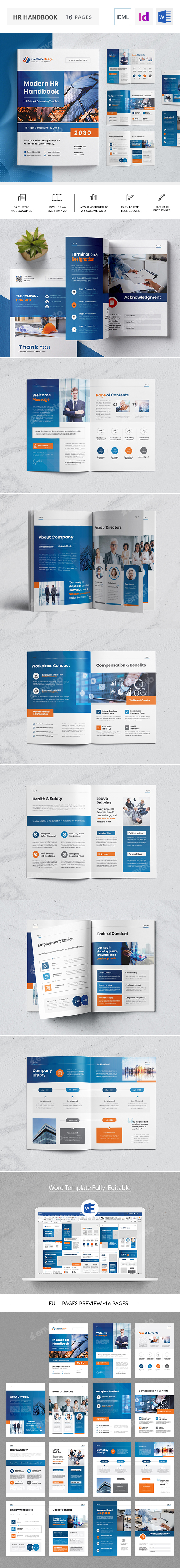 HR Employee Handbook Template