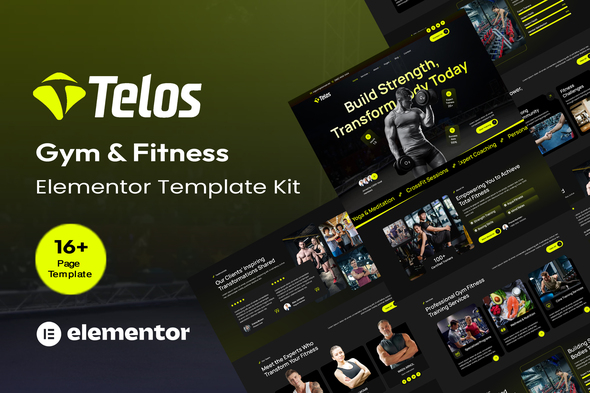 Telos - Gym & Fitness Elementor Template Kit