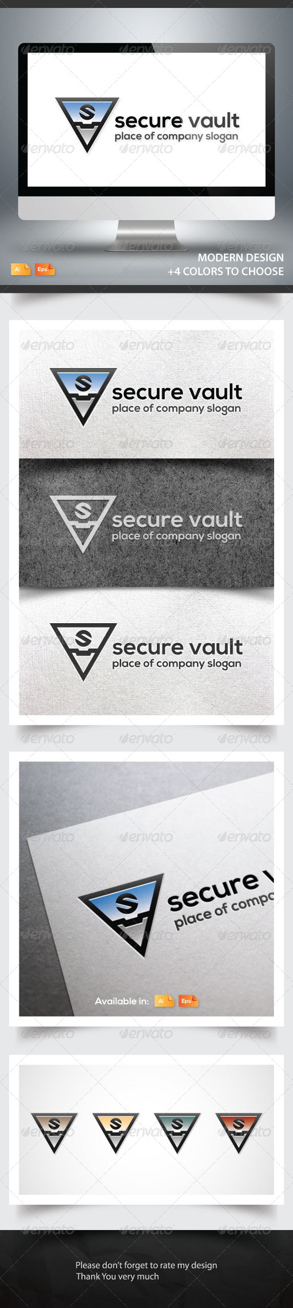 Secure Vault - Objects Logo Templates
