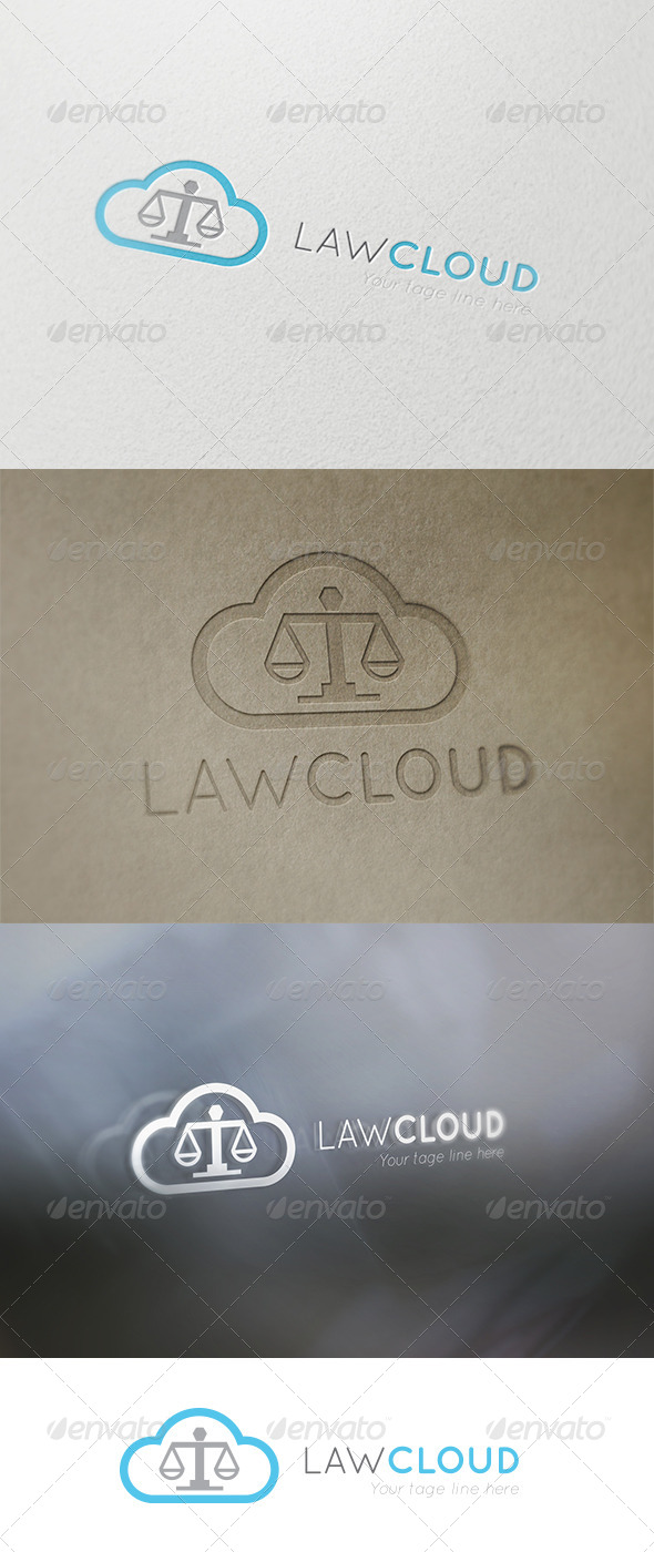 Law Cloud - Symbols Logo Templates