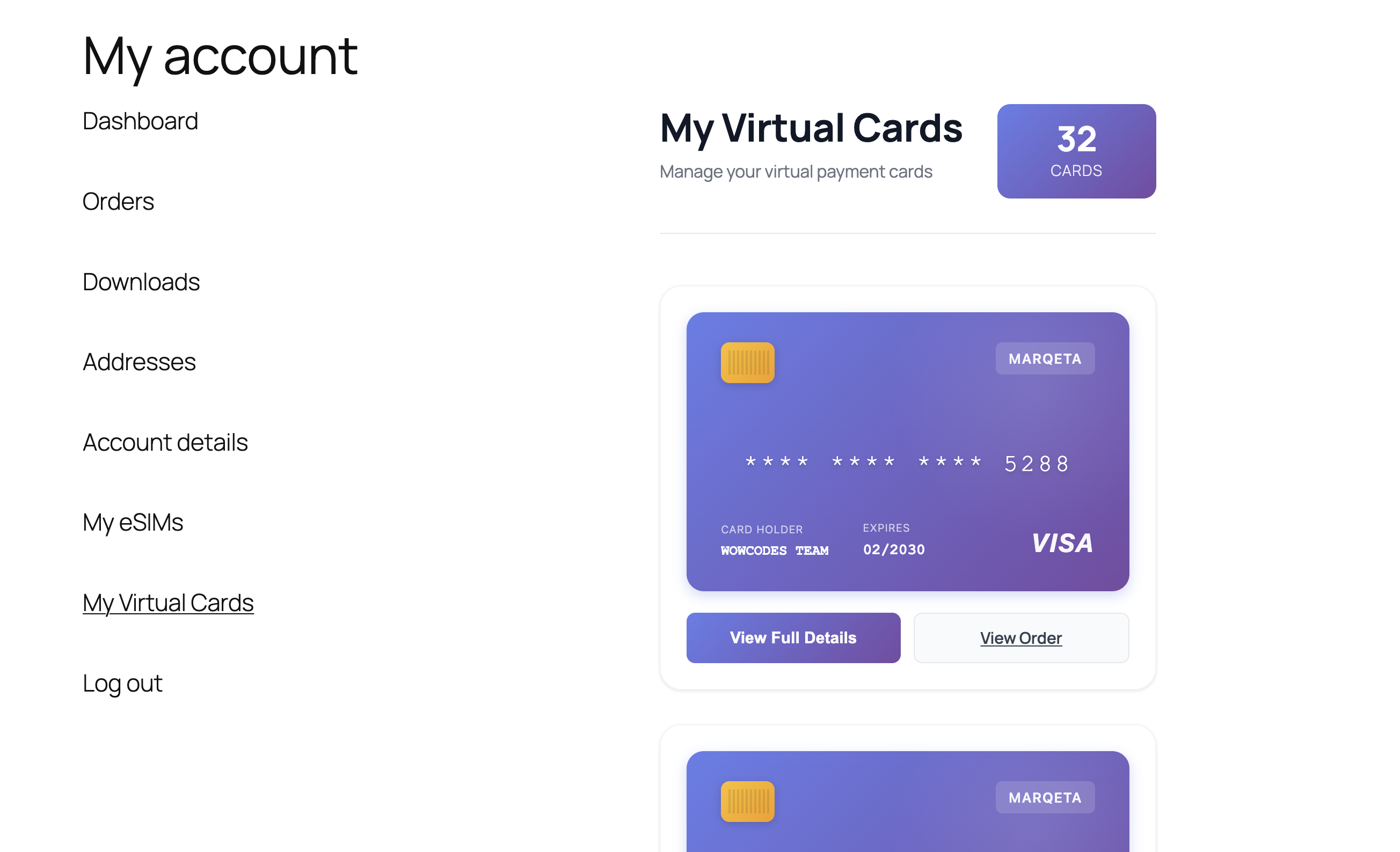 Virtual Card Issuing Plugin – Stripe, Marqeta & Wallester API Integration | WooCommerce