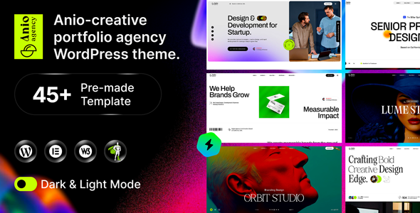 Anio – Creative Agency & Portfolio WordPress Theme