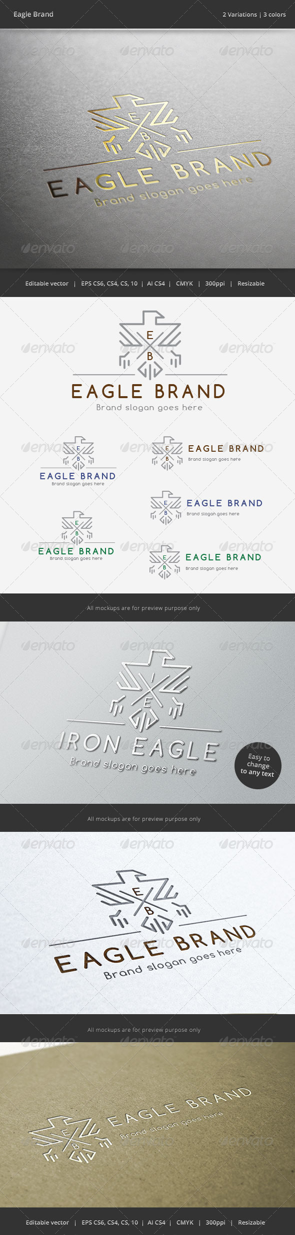 Eagle Brand Crest Logo - Crests Logo Templates