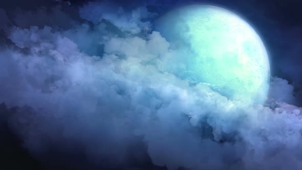 Midnight Moon Loop Background alt