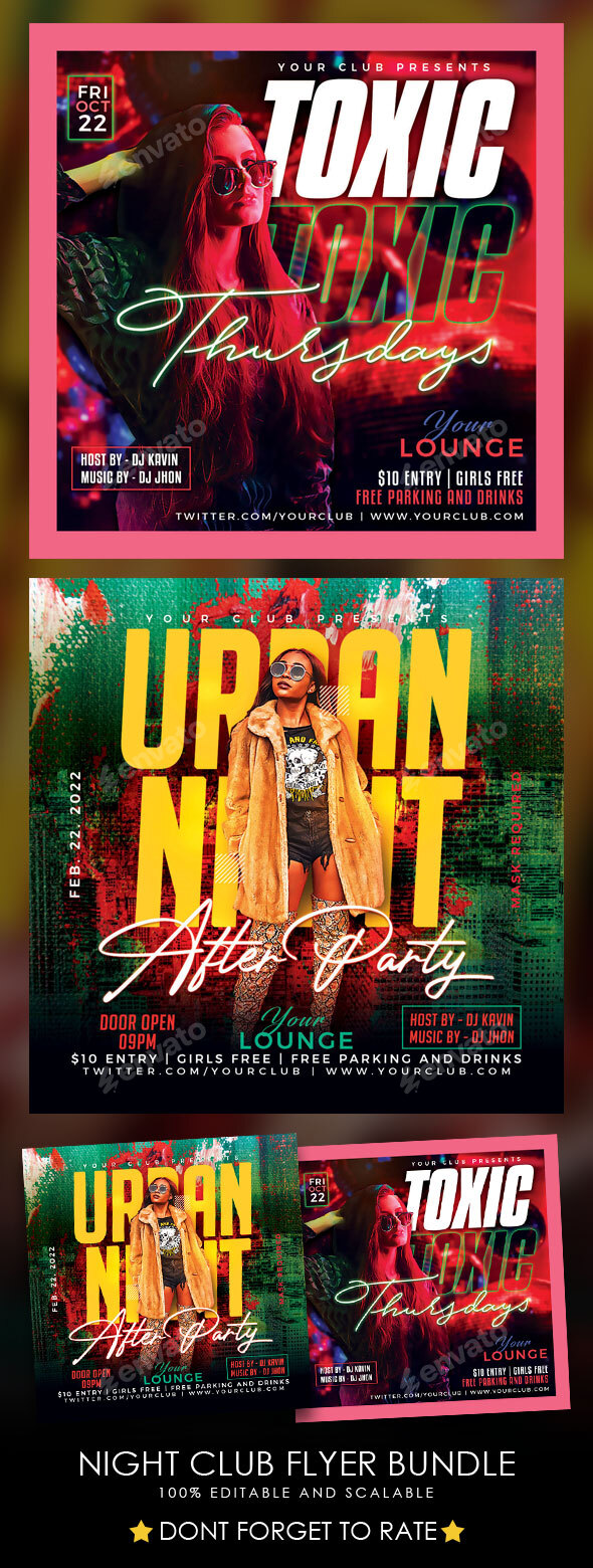 Night Club Flyer Bundle