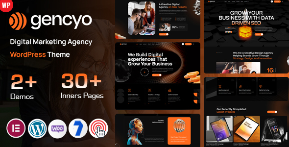 Gencyo – Digital Marketing Agency WordPress Theme