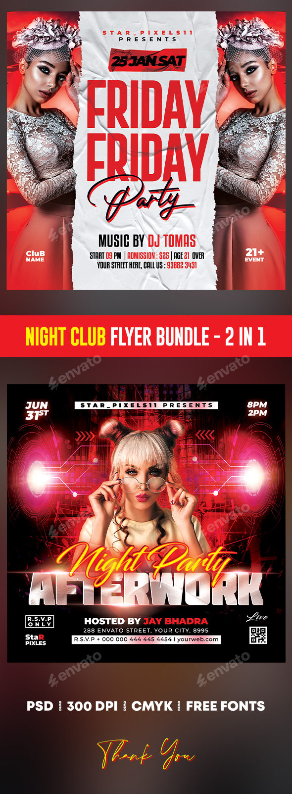Night Club Flyer Bundle
