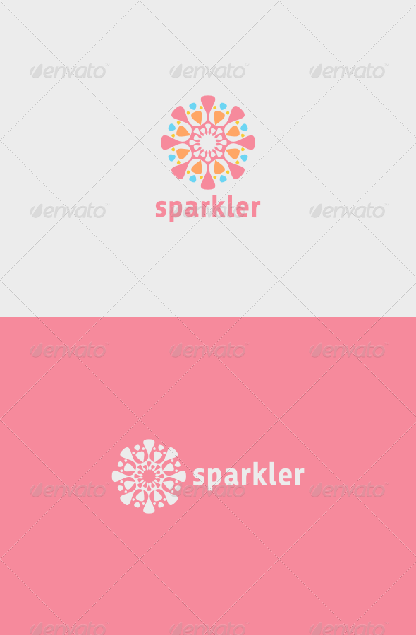 Sparkler Logo - Vector Abstract