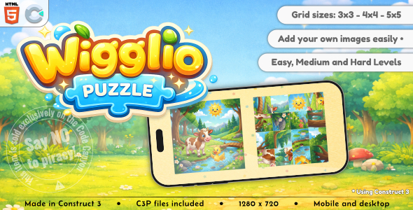 Wigglio Puzzle - HTML5 Puzzle game