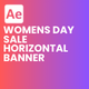 Womens Day Sale Horizontal Banner - VideoHive Item for Sale