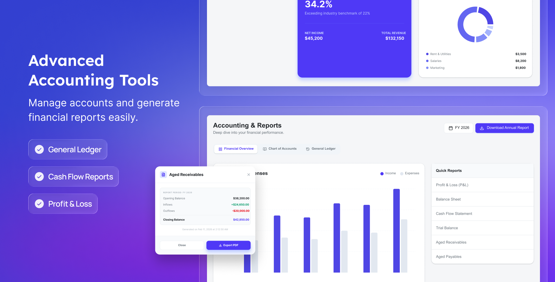 Finanzol - React Financial Dashboard & Admin Template