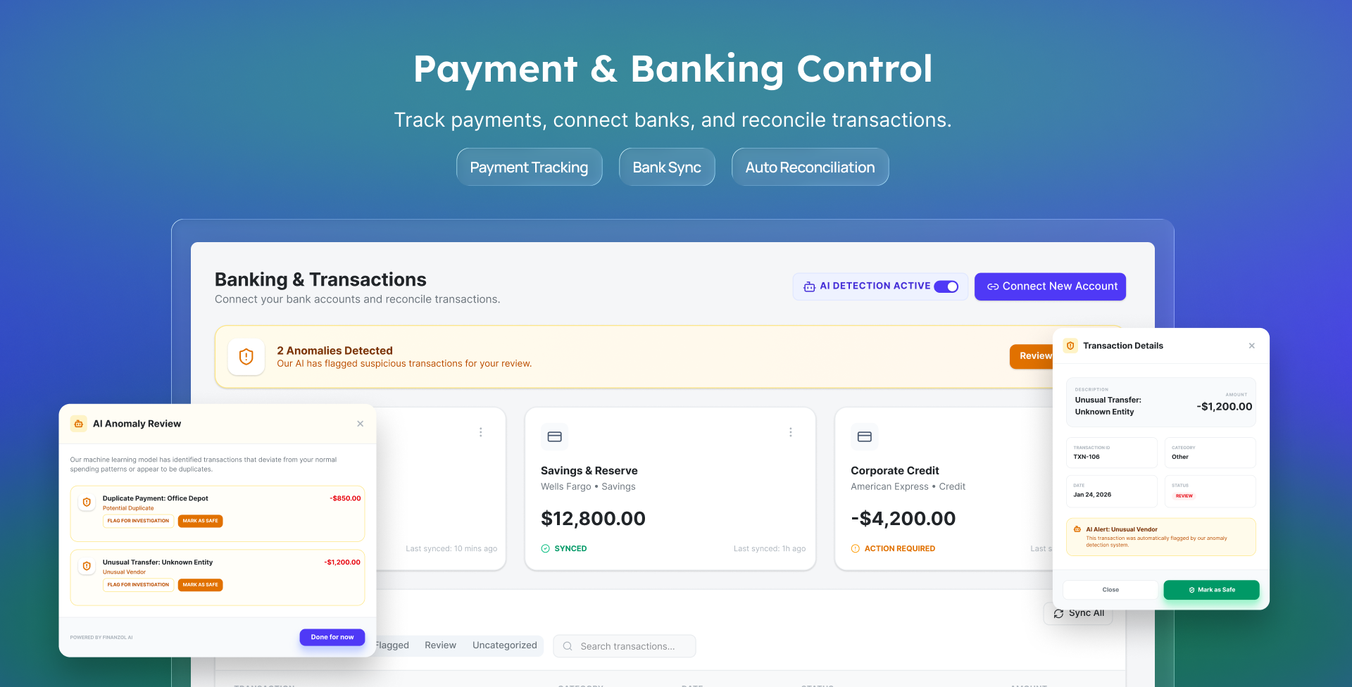  Dashboard, Invoices, Payments, Banking, Accounting, Inventory, and more