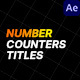 Number Counters Titles Number Counters Titles - VideoHive Item for Sale