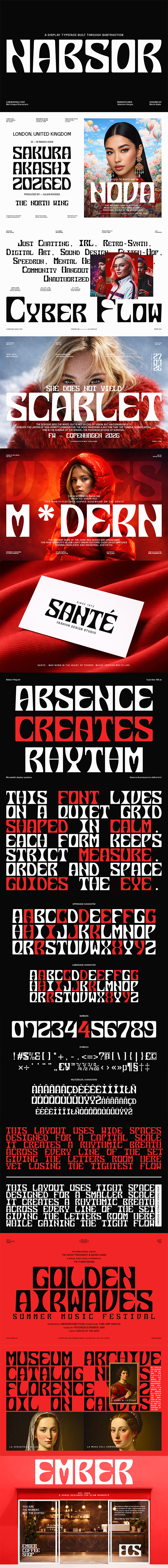 Nabsor - Monowidth Font