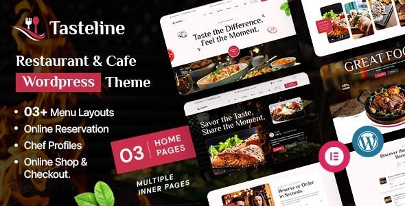 Tasteline – Restaurant & Cafe WordPress Theme