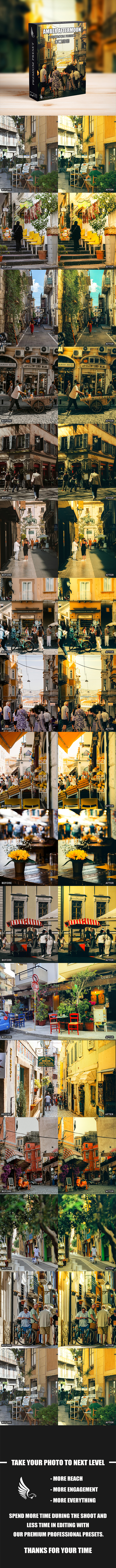 AI-Optimized Amber Afternoon Lightroom Presets