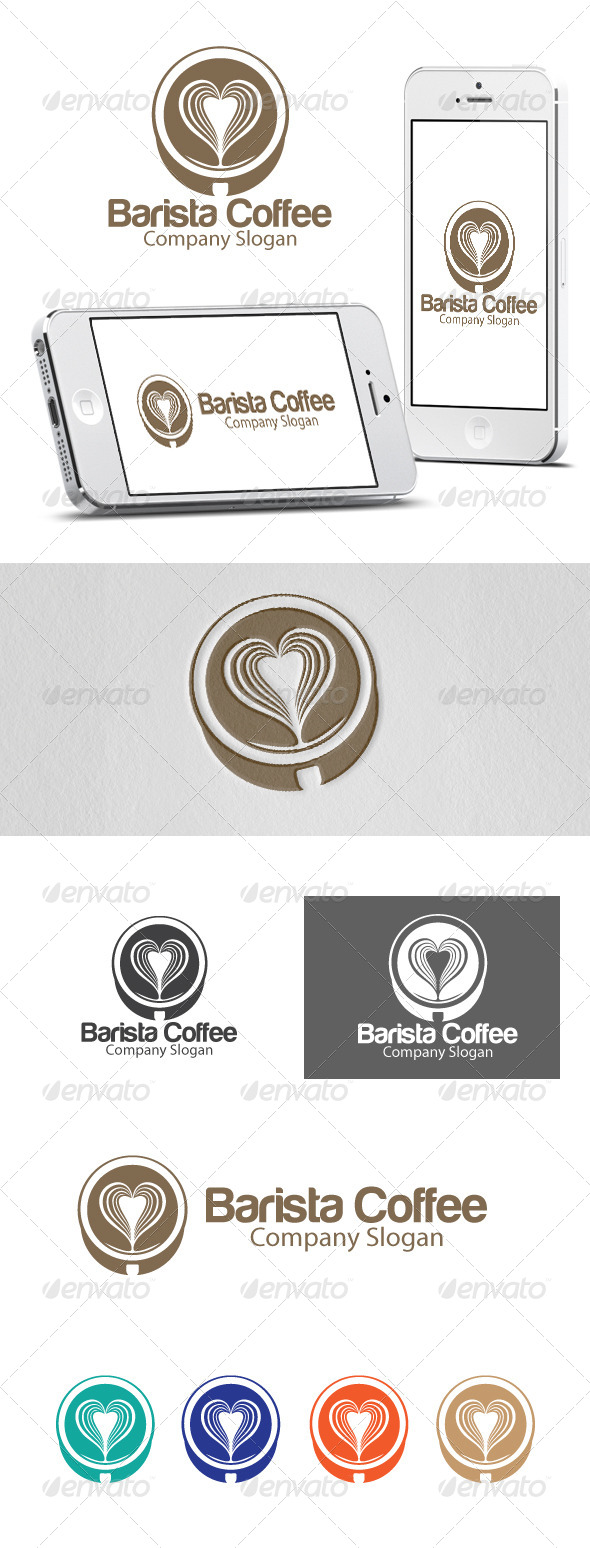 Barista Coffee Logo - Food Logo Templates
