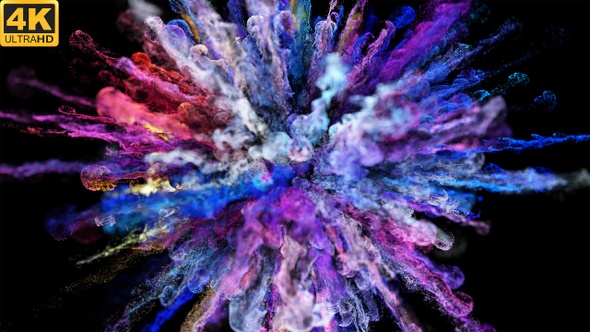 Colorful Powder Explosion