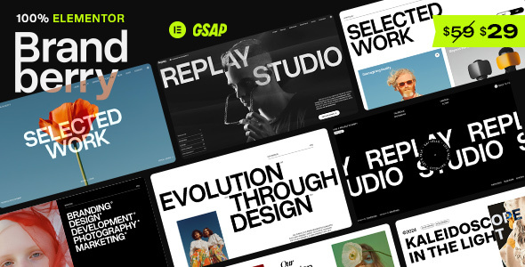 Brandberry – Creative Elementor WordPress Theme