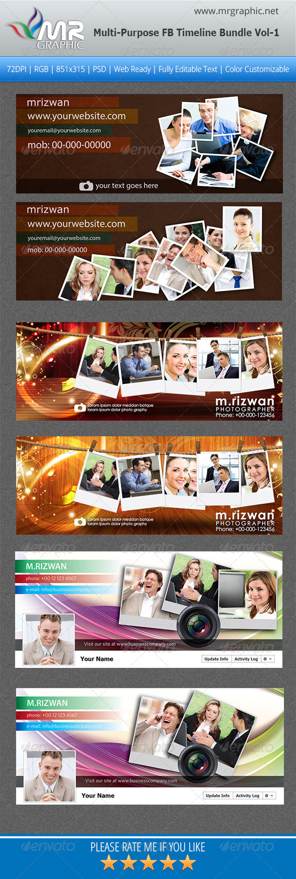 Photographi FB Timeline Bundle Vol-1 - Facebook Timeline Covers Social Media