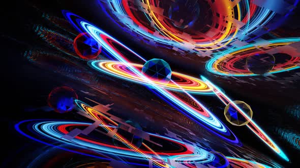 Vj Loop Abstract Animation Picture Of The Movement Of Abstract Planets 02 alt