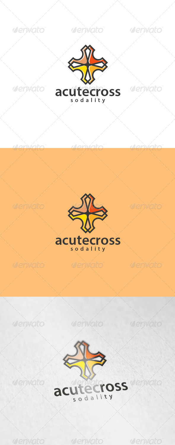 Acute Cross Logo - Symbols Logo Templates