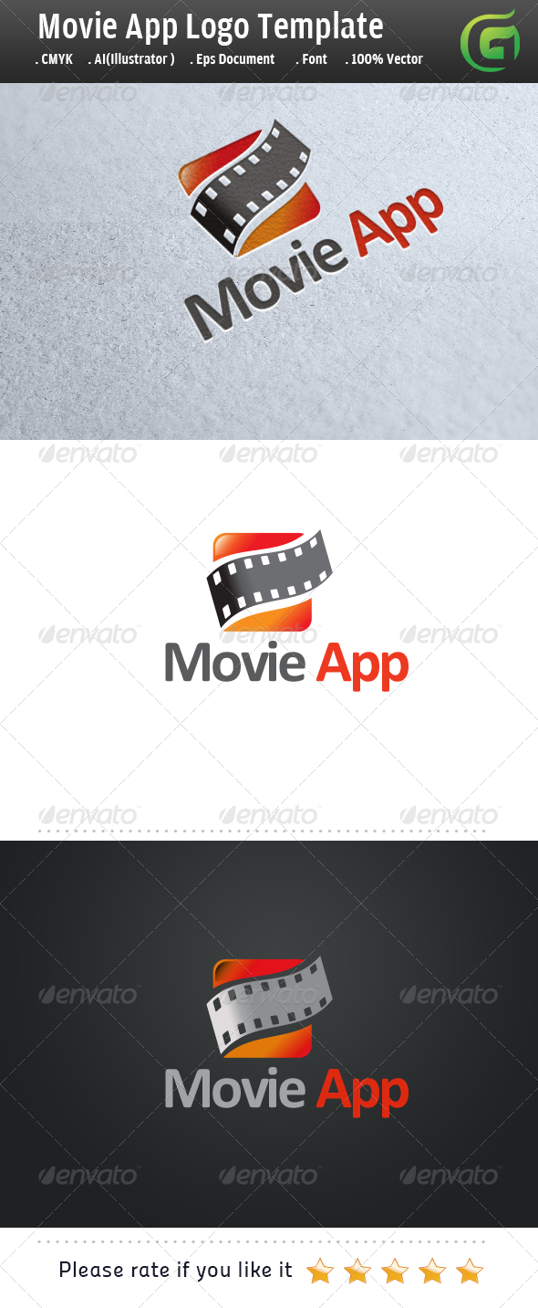 Movie App - Symbols Logo Templates