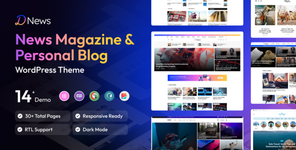 Dnews – News Magazine & Newspaper WordPress Theme