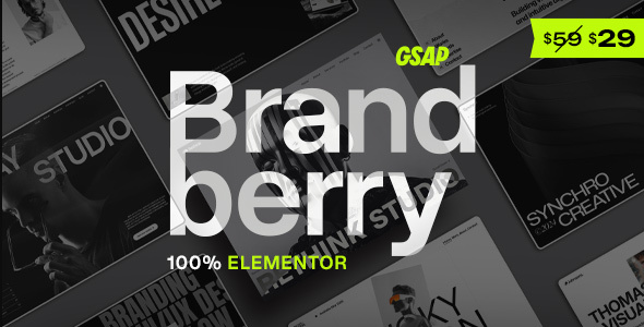 Brandberry – Creative Elementor WordPress Theme