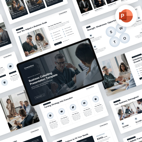 Minimalist Business Consulting PowerPoint Template