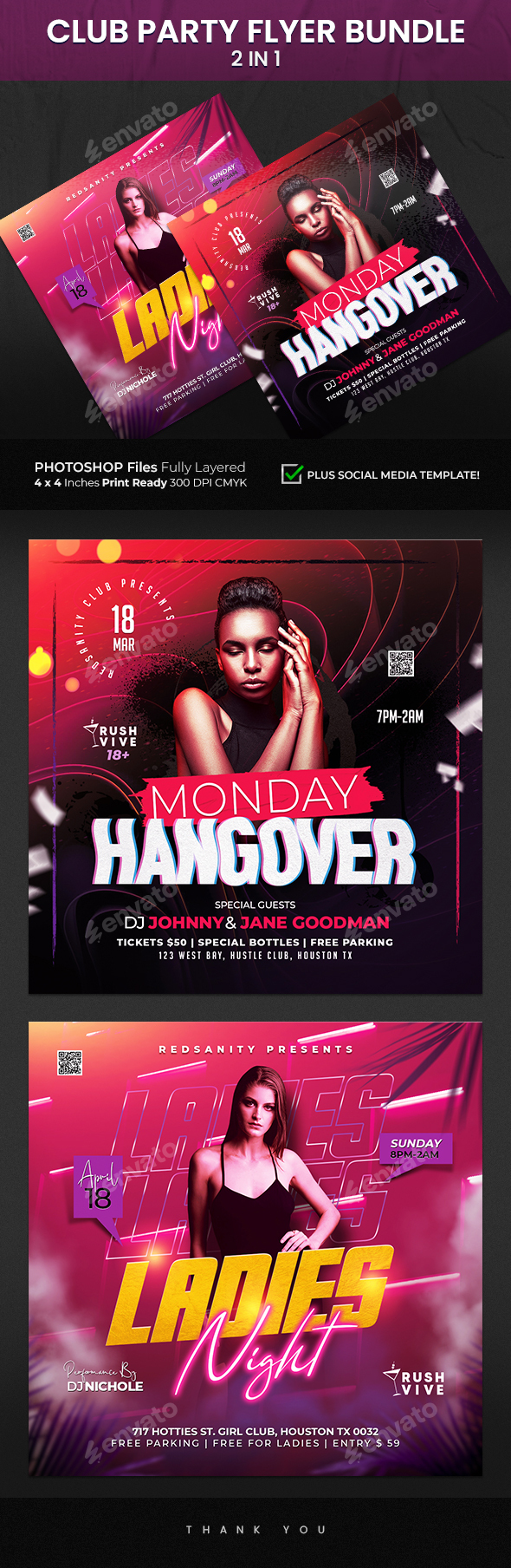 Club Party Flyer Bundle