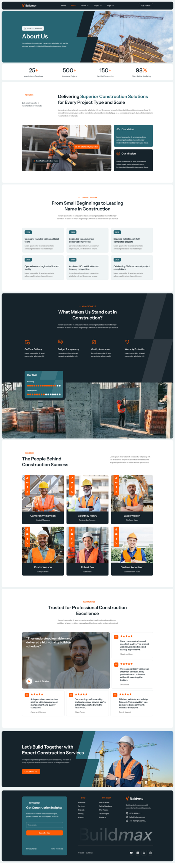 Buildmax - Contractor & Building Construction Elementor Template Kit