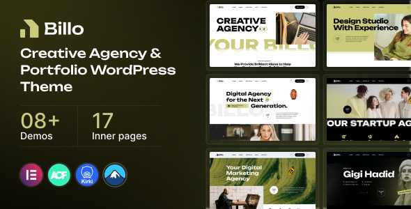 Billo – Creative Agency & Portfolio WordPress Theme