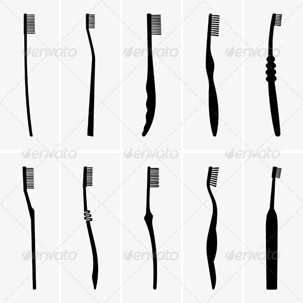Toothbrushes - Man-made Objects Objects
