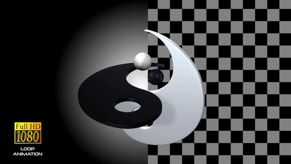 Rotating Yin And Yang