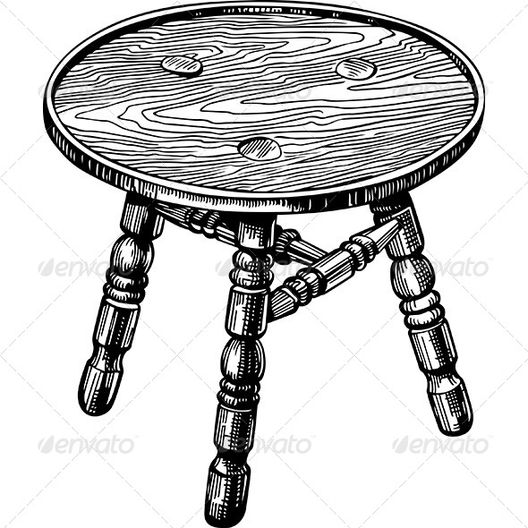 Stool - Man-made Objects Objects