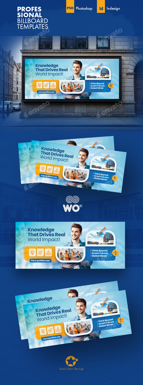 University School Billboard Templates