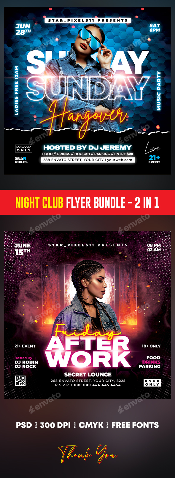 Night Club Flyer Bundle