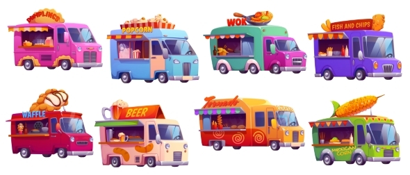 Street Food Trucks Festival Foodtrucks and Cars