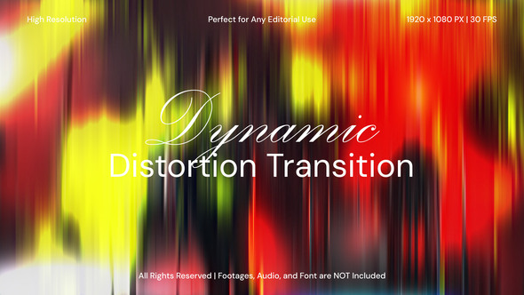 Dynamic Distortion Transitions Pack for After Effects Elements template preview