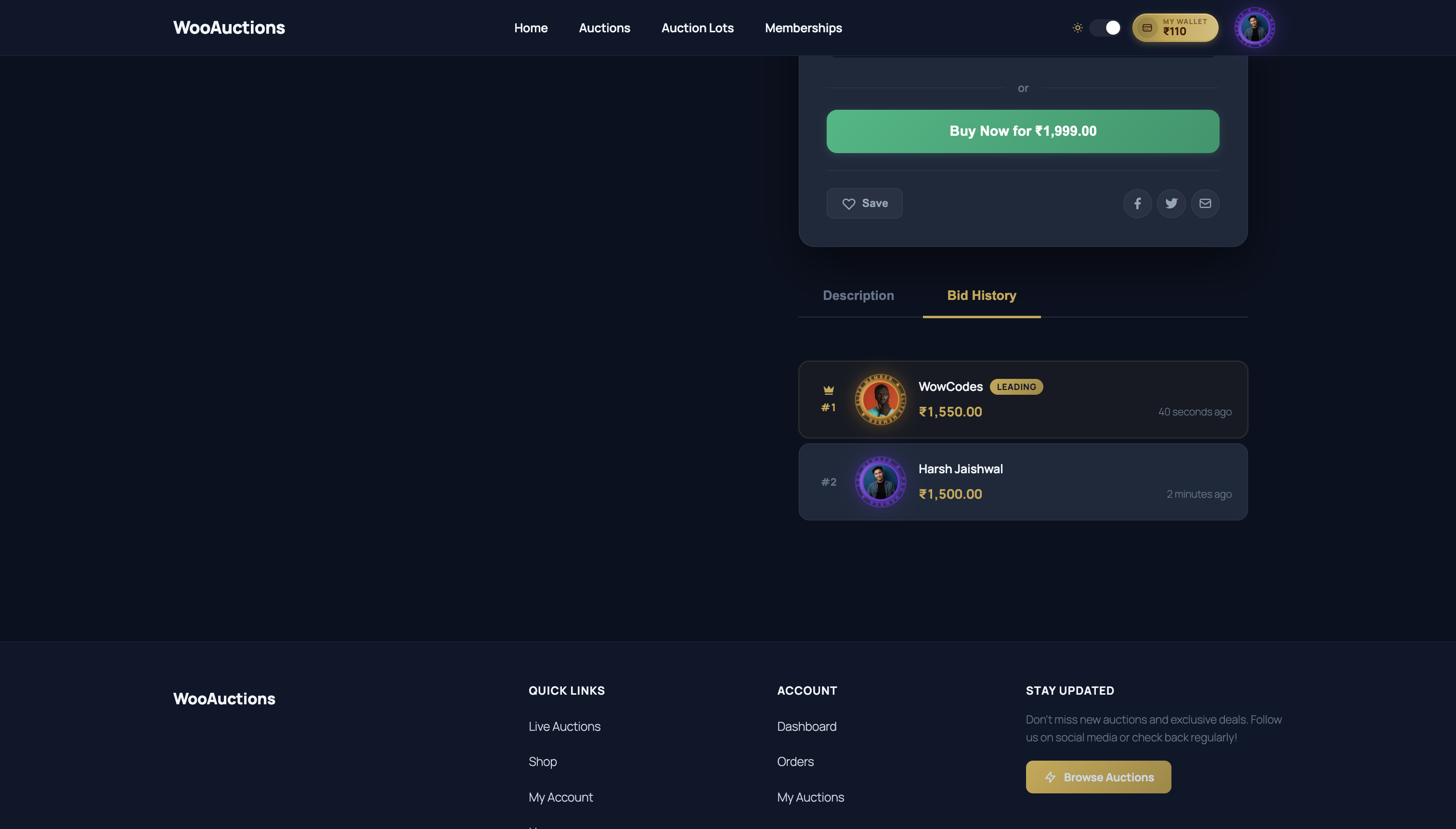 WooCommerce Auction Marketplace - Multivendor Auction | Wallet | Membership | KYC | Buy Now - 15