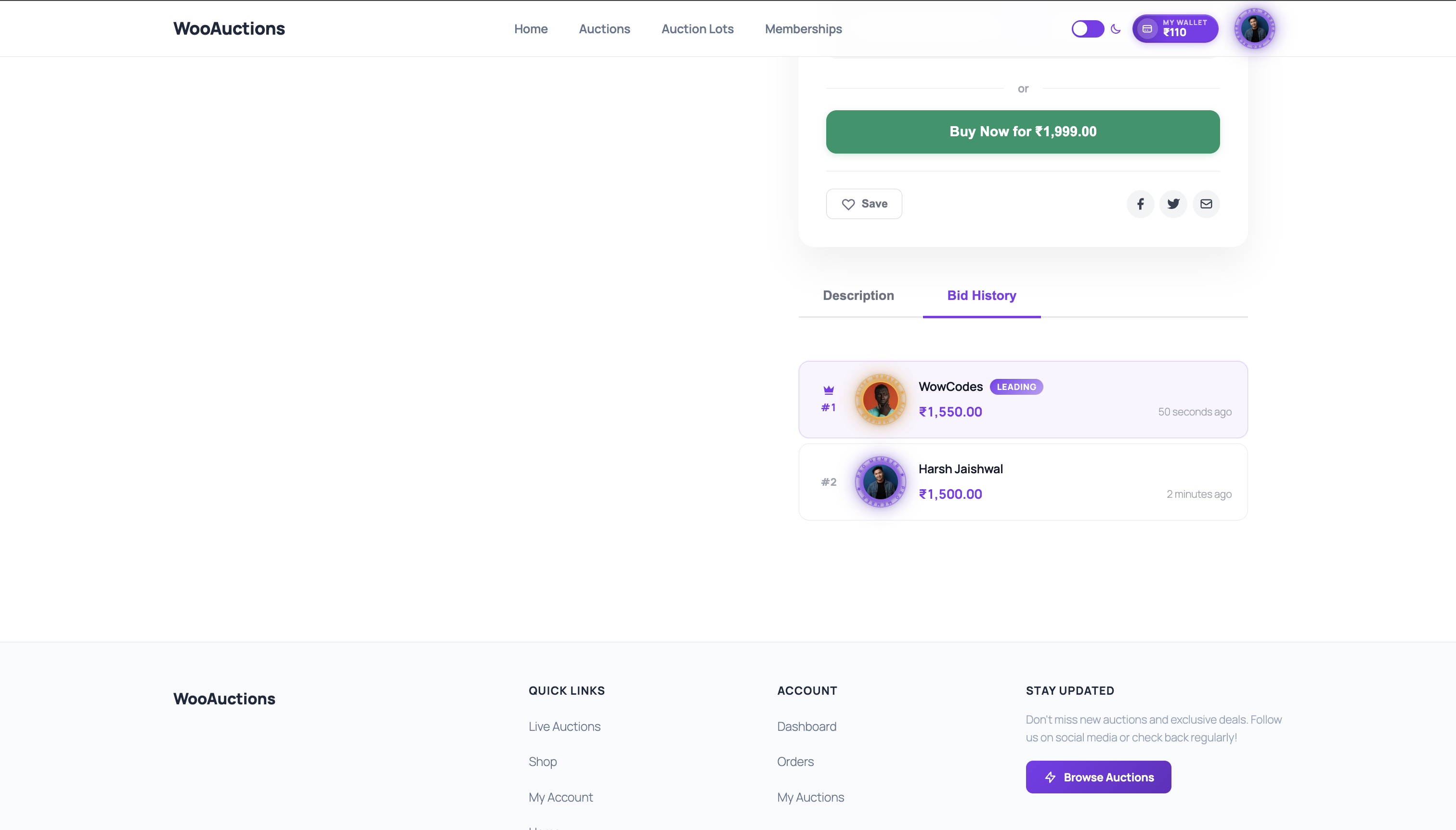 WooCommerce Auction Marketplace - Multivendor Auction | Wallet | Membership | KYC | Buy Now - 14