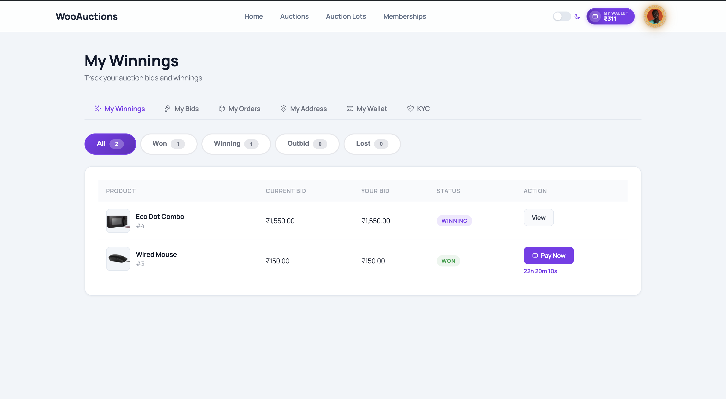 WooCommerce Auction Marketplace - Multivendor Auction | Wallet | Membership | KYC | Buy Now - 18